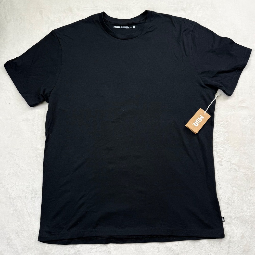 MiiR Everyday Crew Neck T-shirt Mens XL Black Organic Cotton New